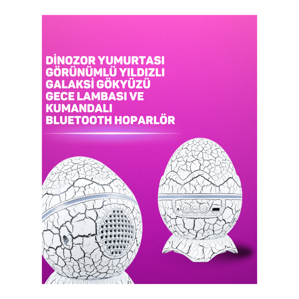 Bluetooth Hoparlör Özellikli 7 Renkli Gece Aydınlatması