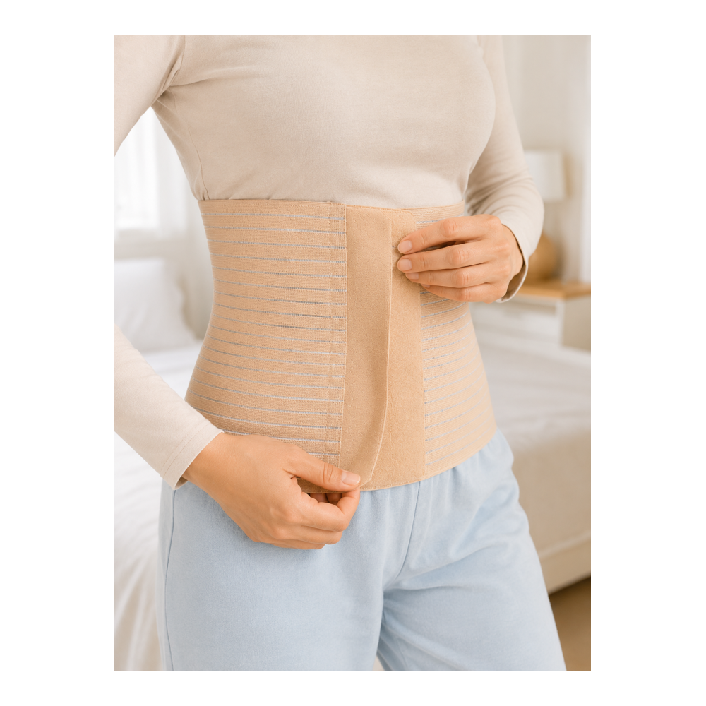 Doğum Sonrası Abdominal Korse 26 cm 4 Kademe Ayarlı Karın Toparlayıcı Korse
