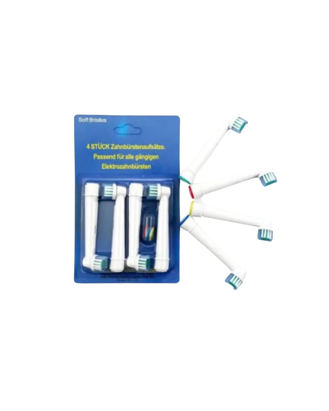 Renk Halkalı Aile Tipi Diş Fırçası Yedek Başlığı 4’lü Paket