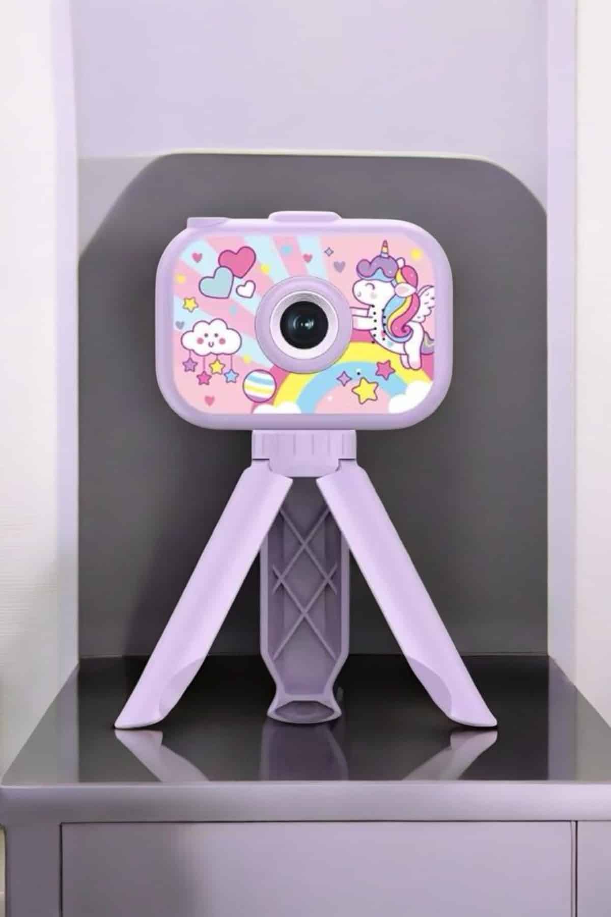 Ayaklı Mini Fotoğraf Makinesi Çocuk Için Eğitici Video Kamera