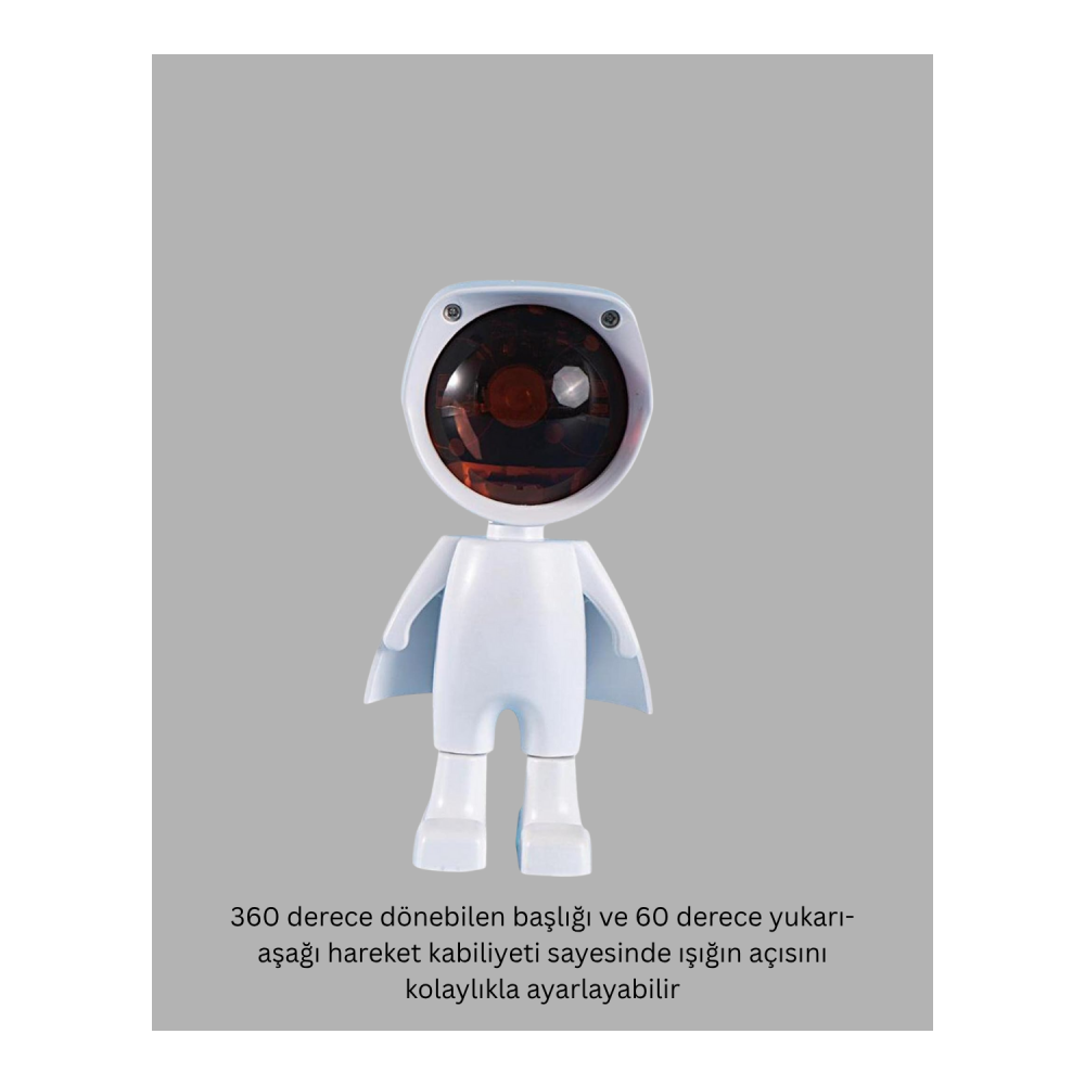 Gün Batımı Efekti Sunan Astronot LED Masa Lambası Yeni Nesil