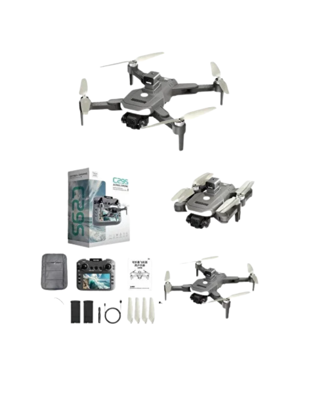 Katlanabilir GPS Destekli Akıllı Drone 4K Kamera Uzun Uçuş Süresi ve Engel Algılama Özellikli