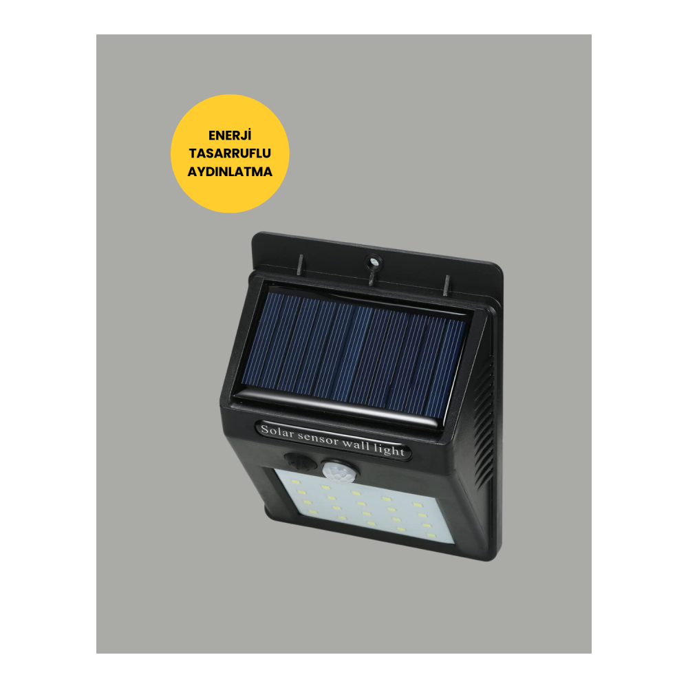 Su Geçirmez IP65 20 LED Solar Sensörlü Bahçe ve Veranda Aydınlatma Yeni Nesil