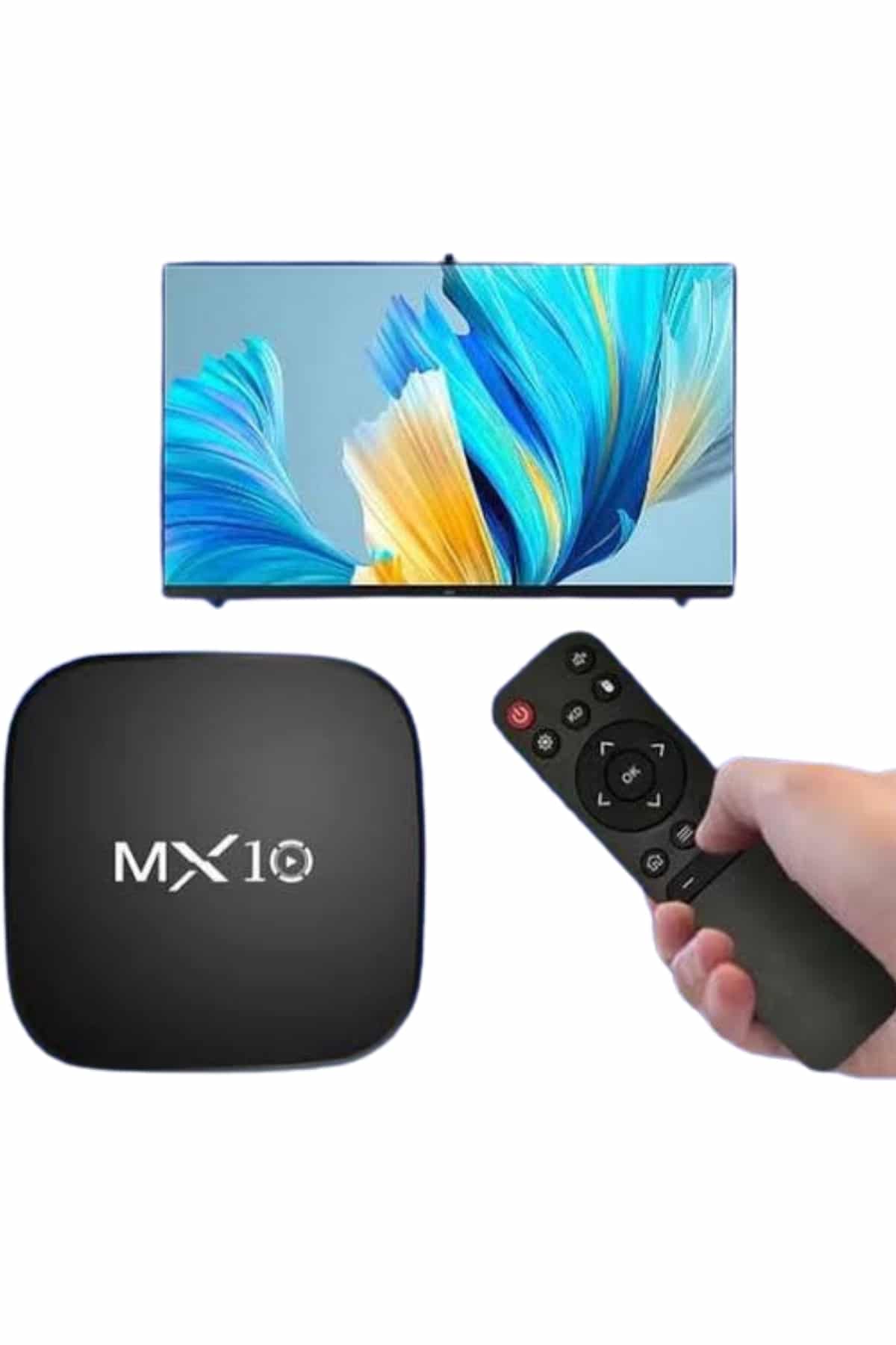 Akıllı TV kutusu Mx Box Android 7.1 TV kutusu 2.4G Wifi