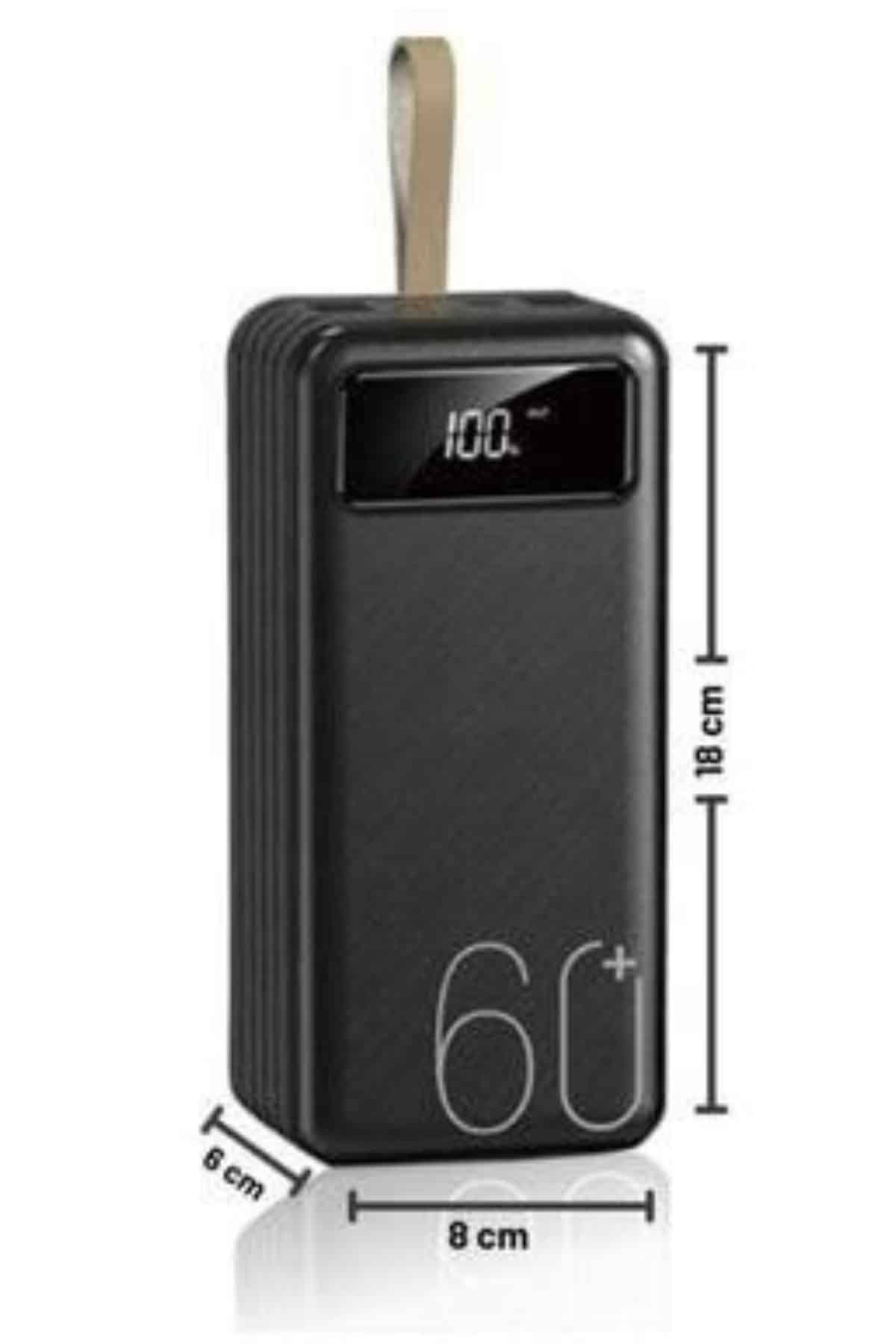 Powerbank Yüksek Kapasiteli 60.000 Mah Hızlı Şarj Şarj Özellikli Batarya