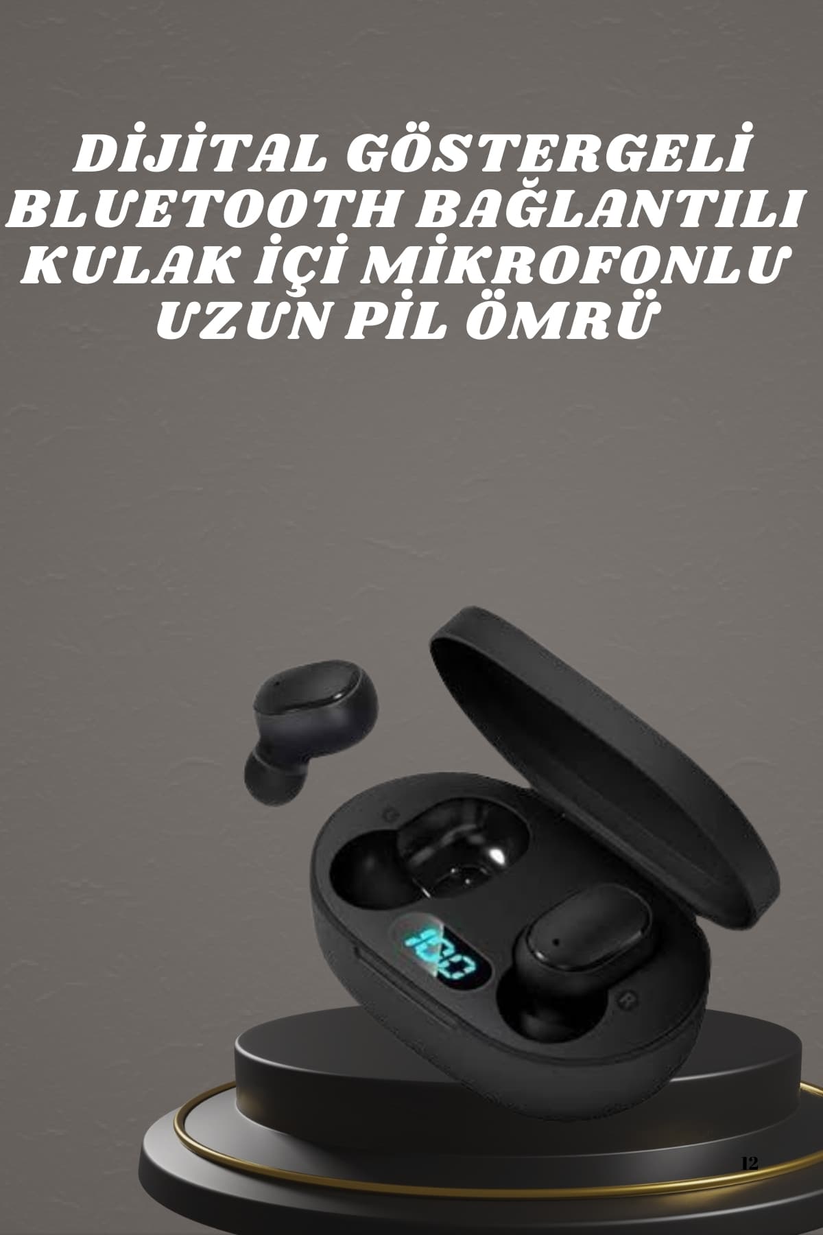 Bluetooth Kulaklık TWS Yüksek Ses Kaliteli Kesintisiz Dijital Göstergeli Kulaklık