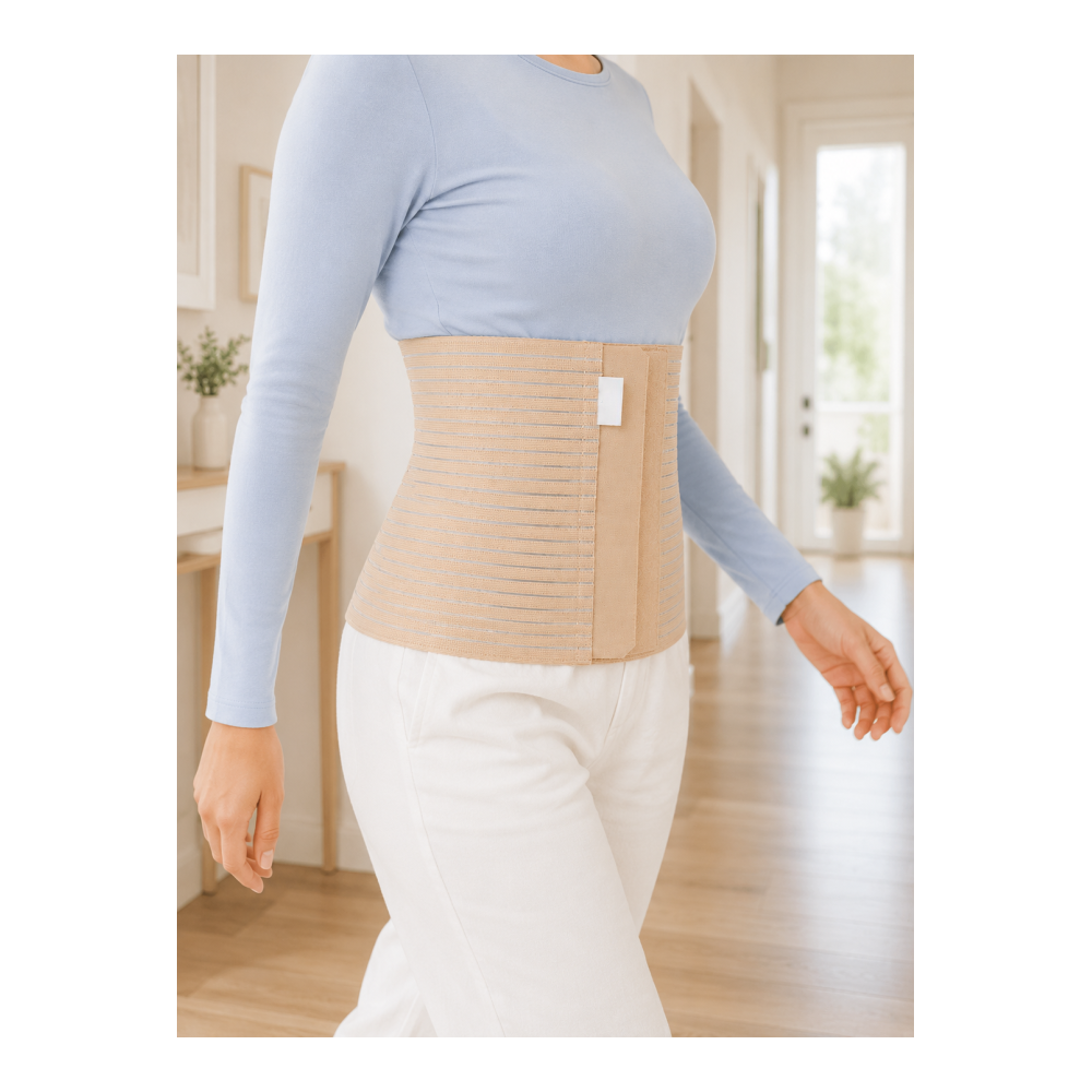 26 cm Karın Korsesi 4 Kademeli Ayarlanabilir Abdominal Bel Destek Korsesi