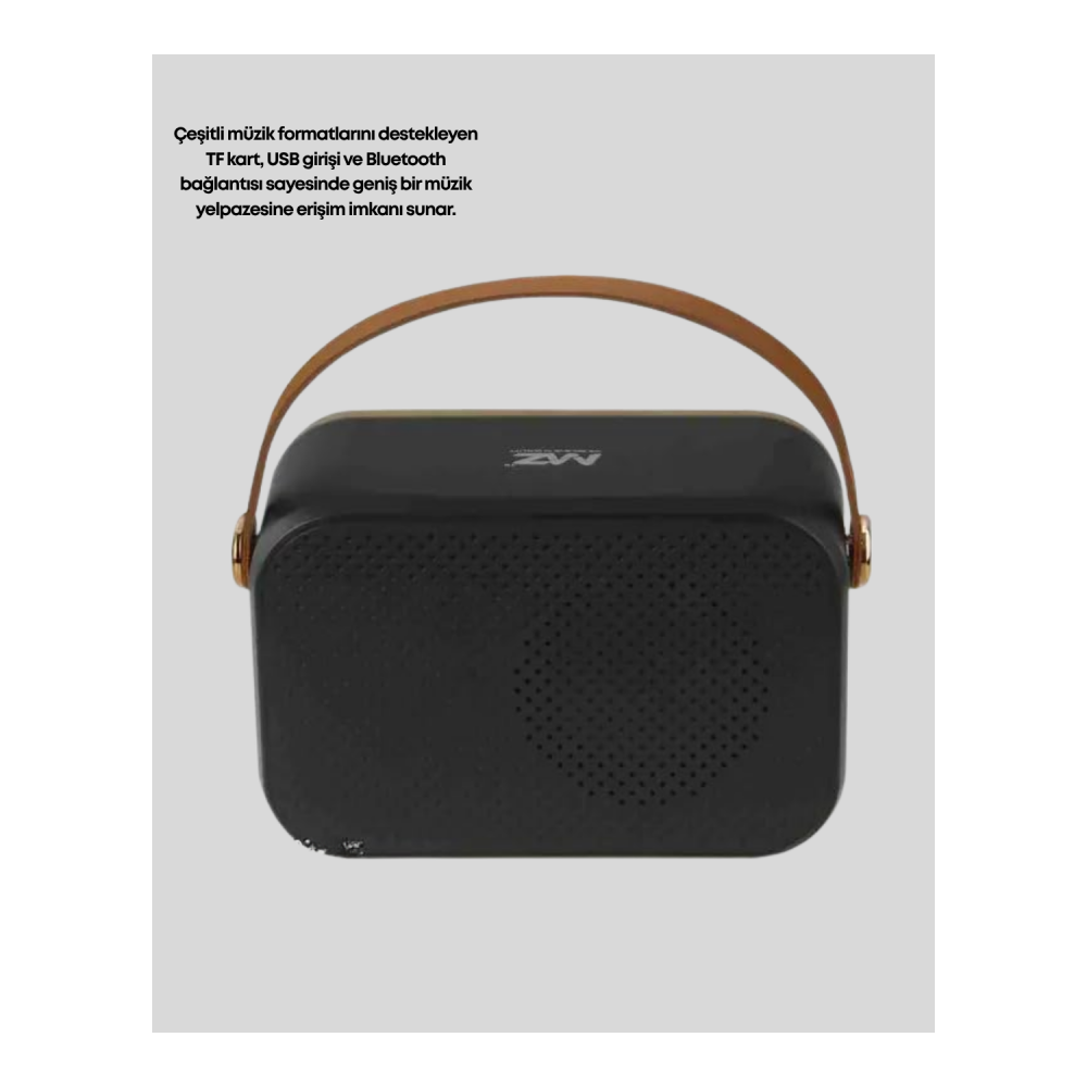 Retro Tarz Kablosuz Radyo – Bluetooth, USB ve TF Kart Girişli