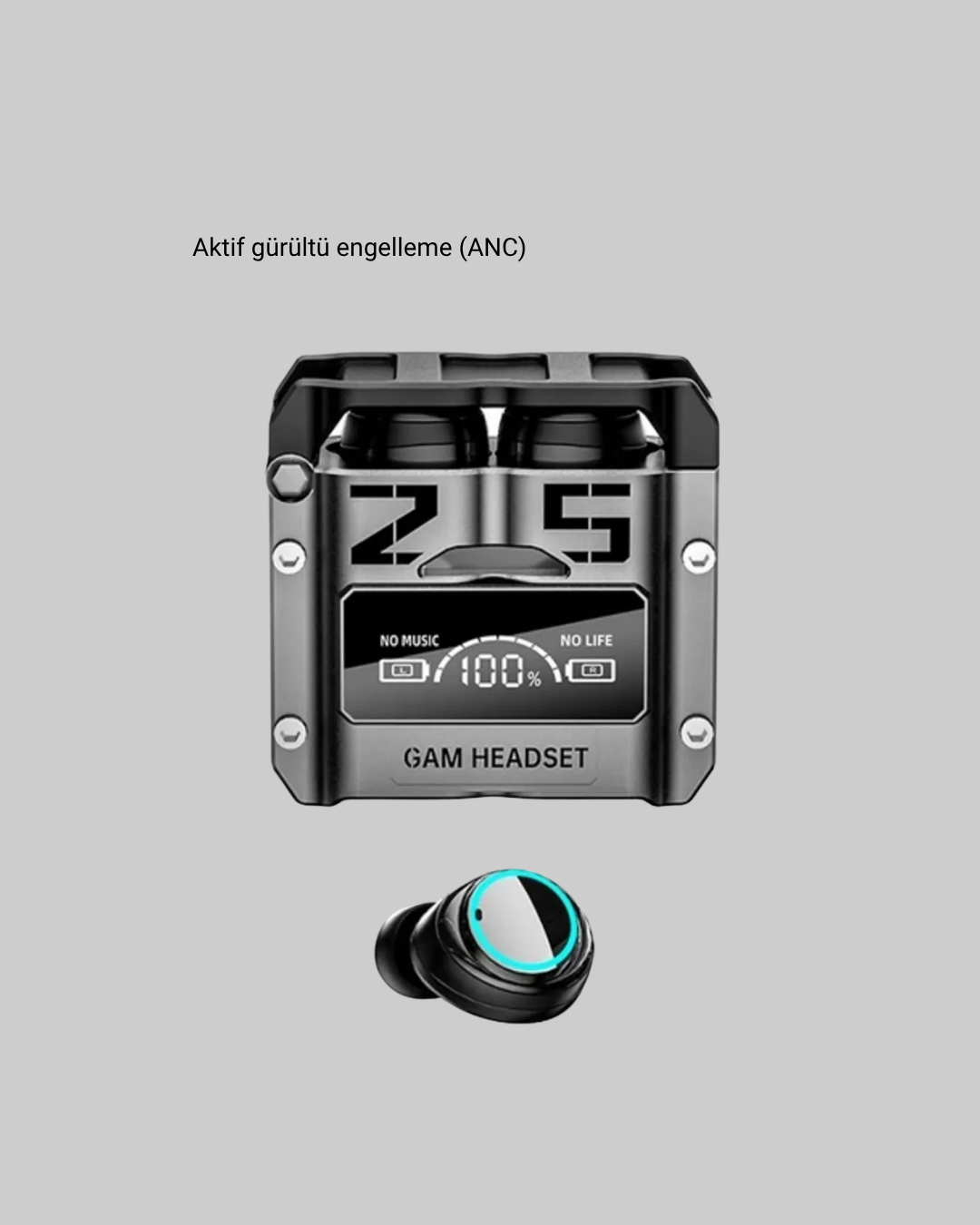 Gürültü Engelleyici Kablosuz Bluetooth Kulaklık – Oyun ve Müzik İçin Profesyonel Ses