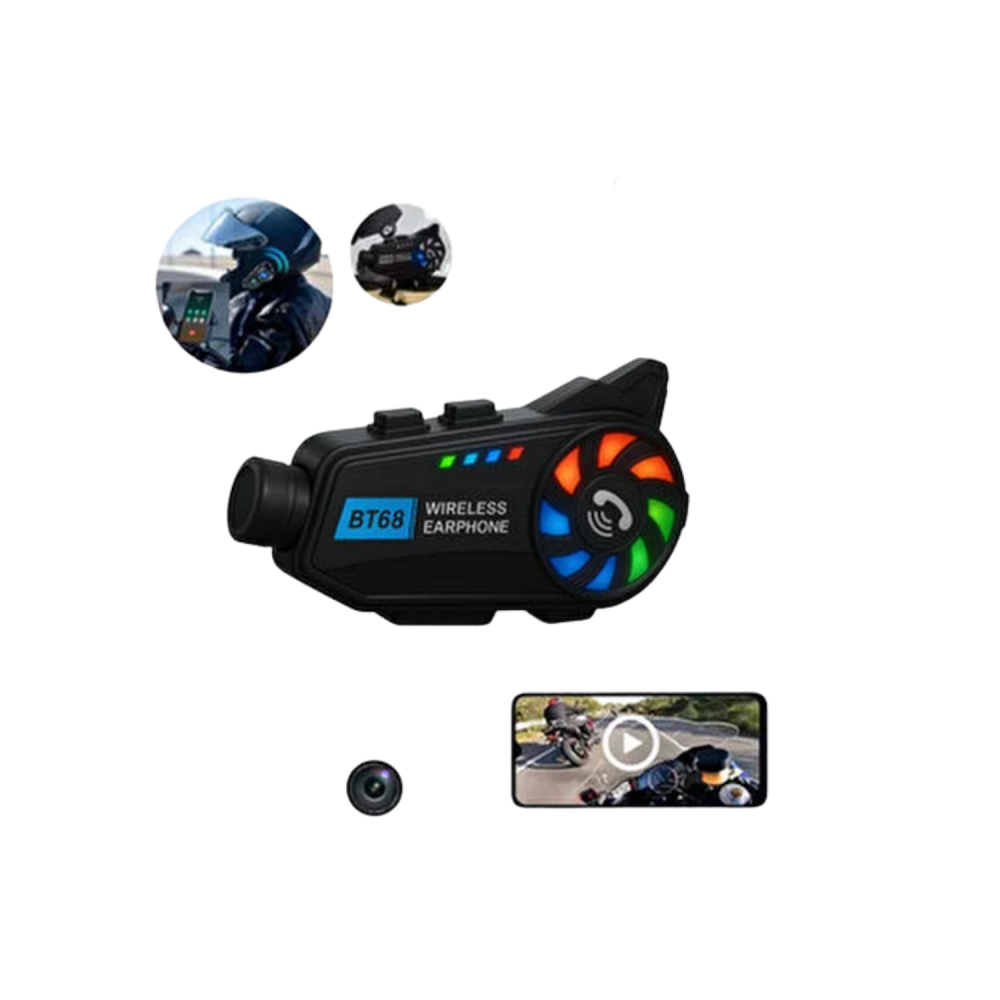 Motosiklet Kask Kamera Sistemi Gece Görüş Destekli Bluetooth ve Uzun Pil