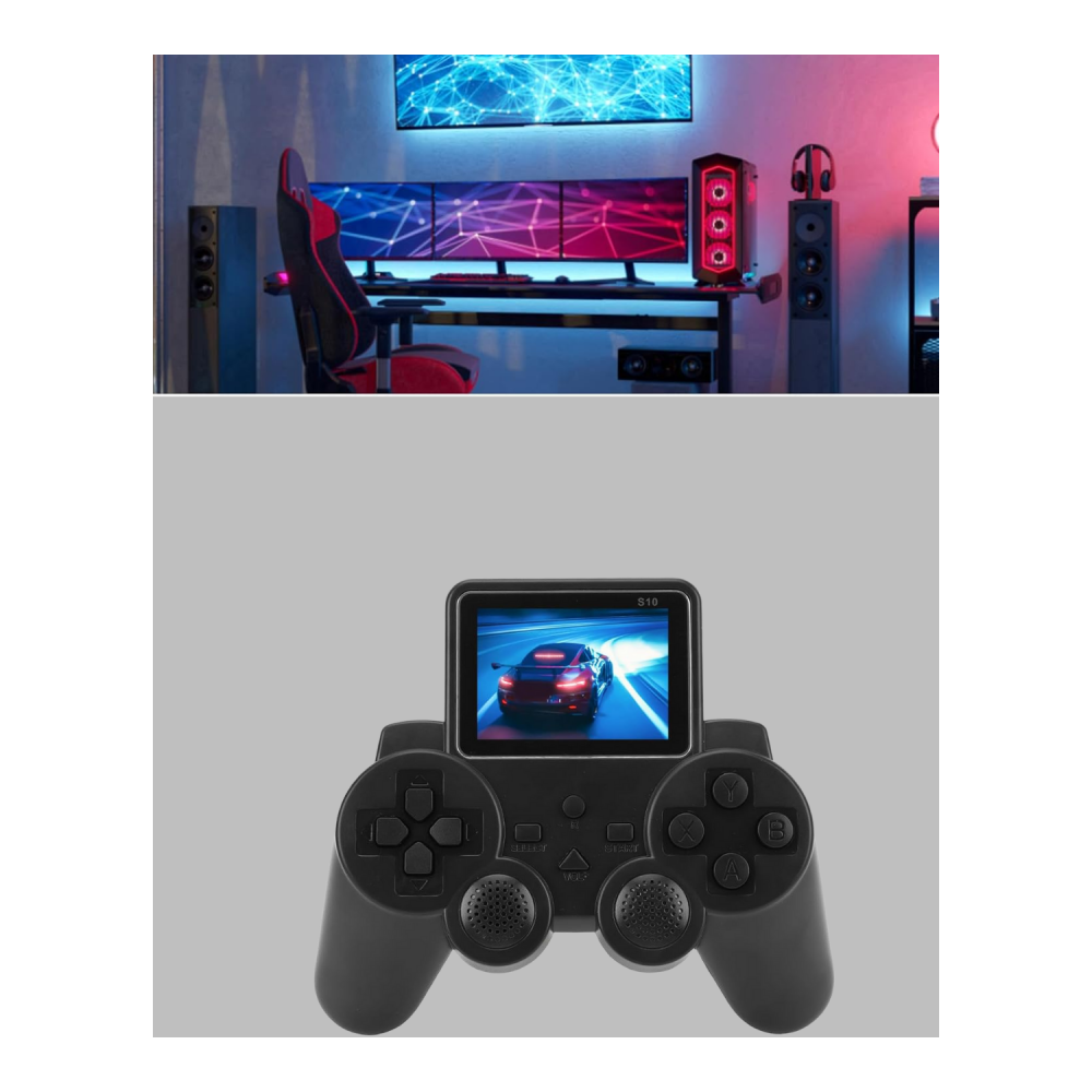 2025 A Kalite S10 Gamepad 520 Oyunlu TV Bağlantılı Retro Atari Konsolu Yeni Nesil