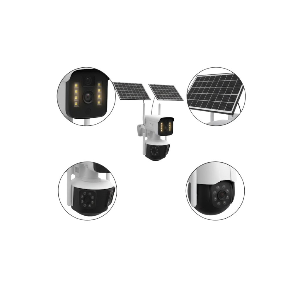 Güneş Enerjili Arsa Kamerası 4G SIM Kartlı Gece Görüşlü Solar Kamera