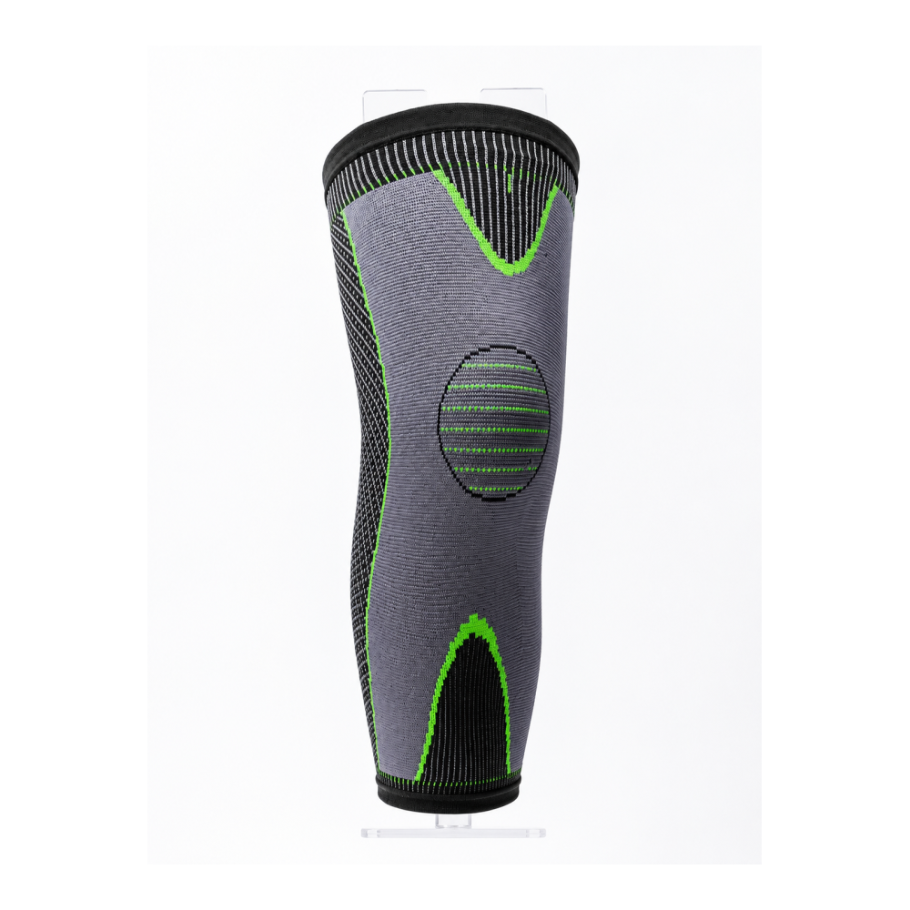 Ergonomik Uzun Spor Dizliği Esnek Kumaşlı Tam Boy Kompresyon Desteği