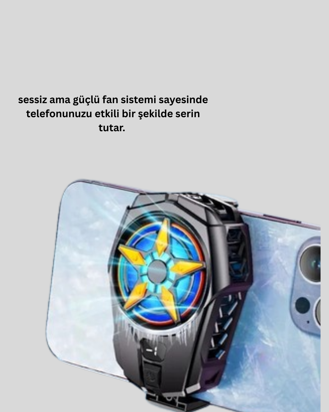 Oyunlar İçin Güçlü Telefon Soğutucu Fan Dijital Ekranlı