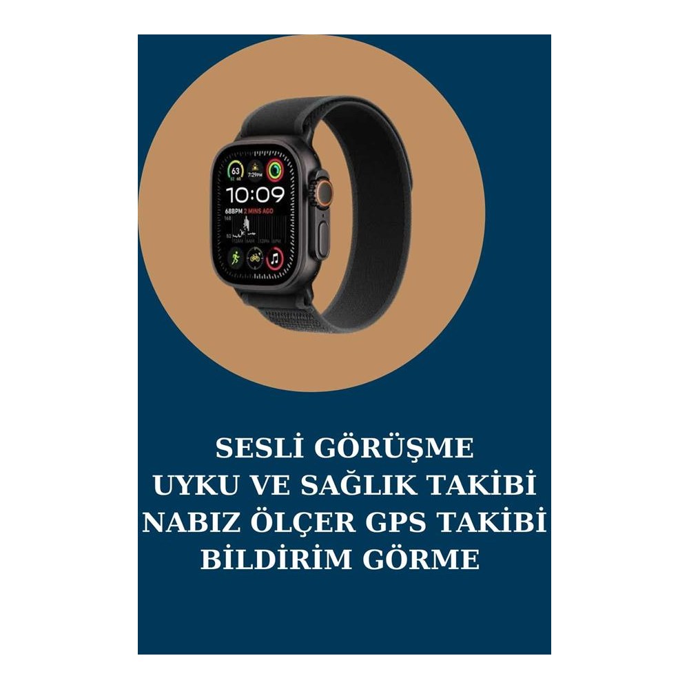 Akıllı Saat Nabız Ölçer Uyku Takibi Adımsayar Alarm ve Hatırlatıcı Çağrı Cevaplama Yeni Nesil