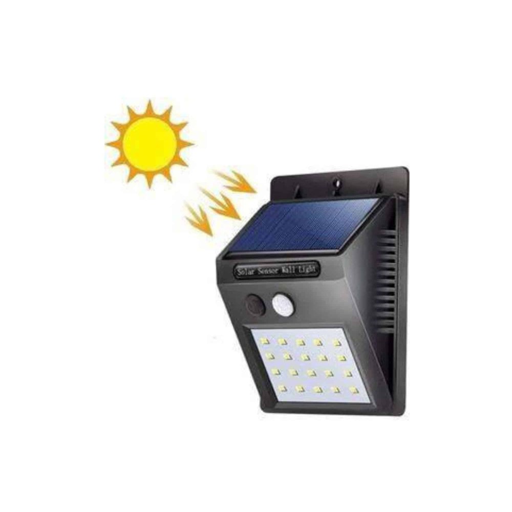 Bahçe Aydınlatması Güneş Enerjili Led Işık Lamba Sensörlü Dekoratif Yeni Nesil