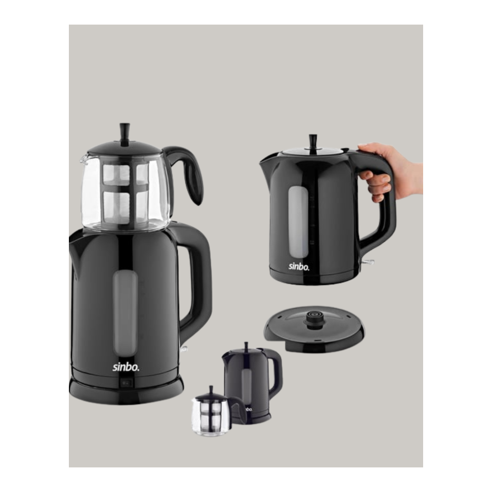 0,9 L Cam Demlik ve 1,7 L Su Haznesi ile Çay Keyfi Yeni Nesil