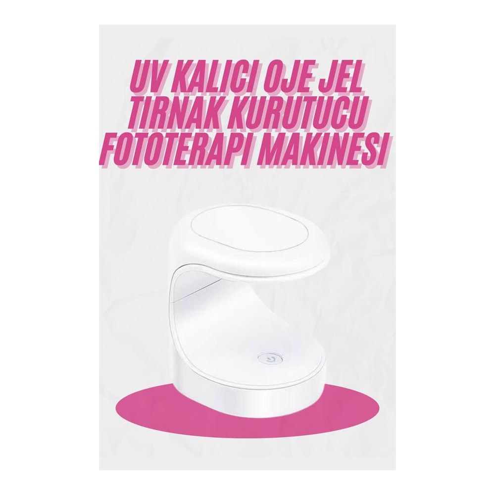 Kalıcı Oje Kurutucu Mini UV Işınlı Taşınabilir Hızlı ve Pratik Oje Kurutucu