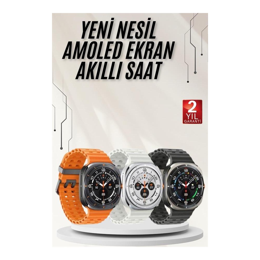 Akıllı Saat Müzik Dinleme Nabız Ölçer NFC ve GPS Uyumlu Sesli Asistan Yeni Nesil