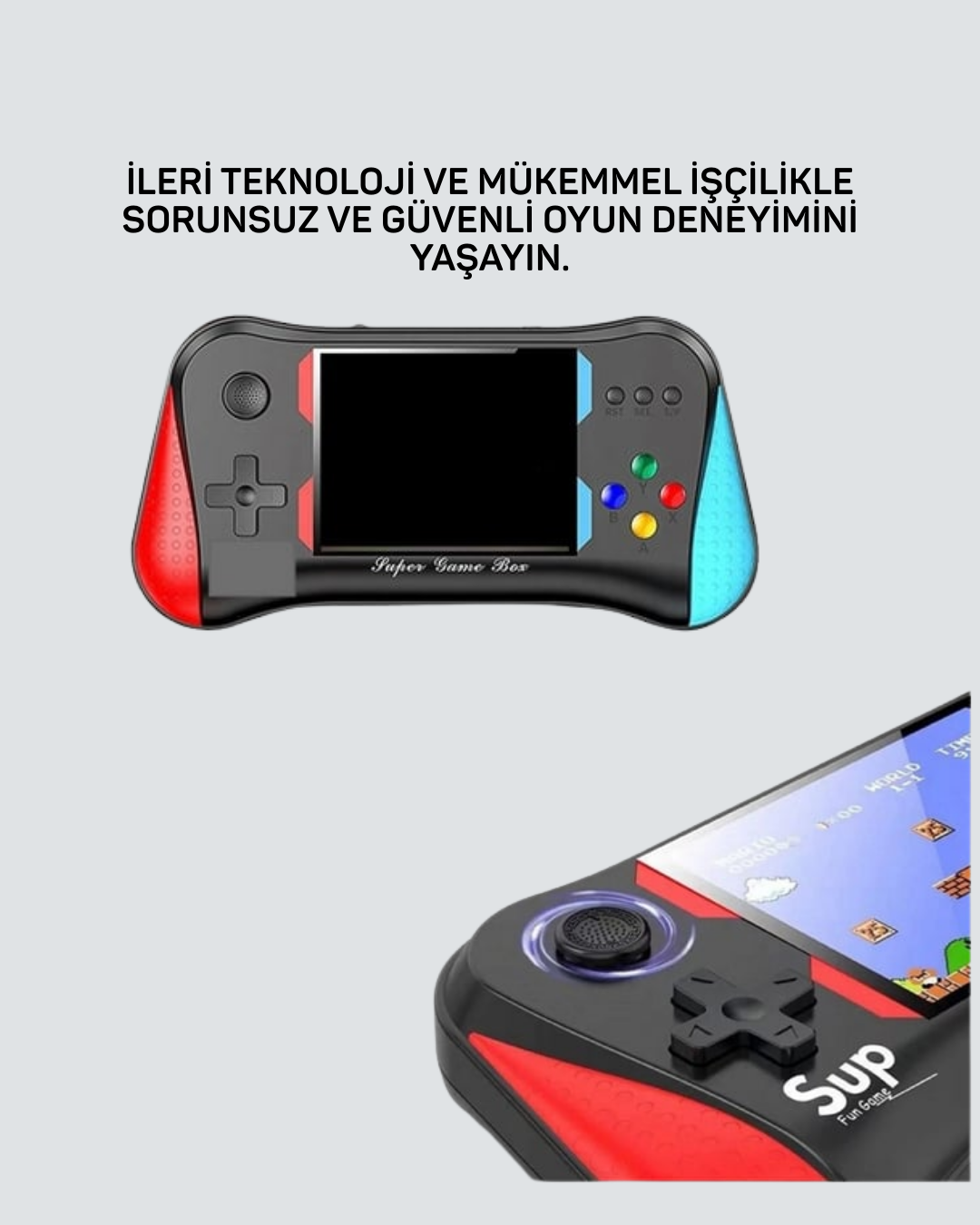 Taşınabilir Oyun Konsolu – 3,5" Ekranlı ve 500 Oyunlu