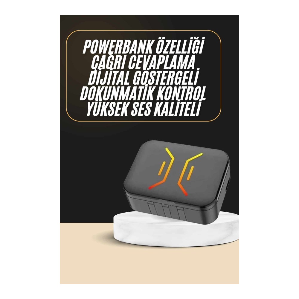 Powerbank Bluetooth Kulaklık Oyuncu Kulaklığı Yüksek Ses Kaliteli Yeni Nesil