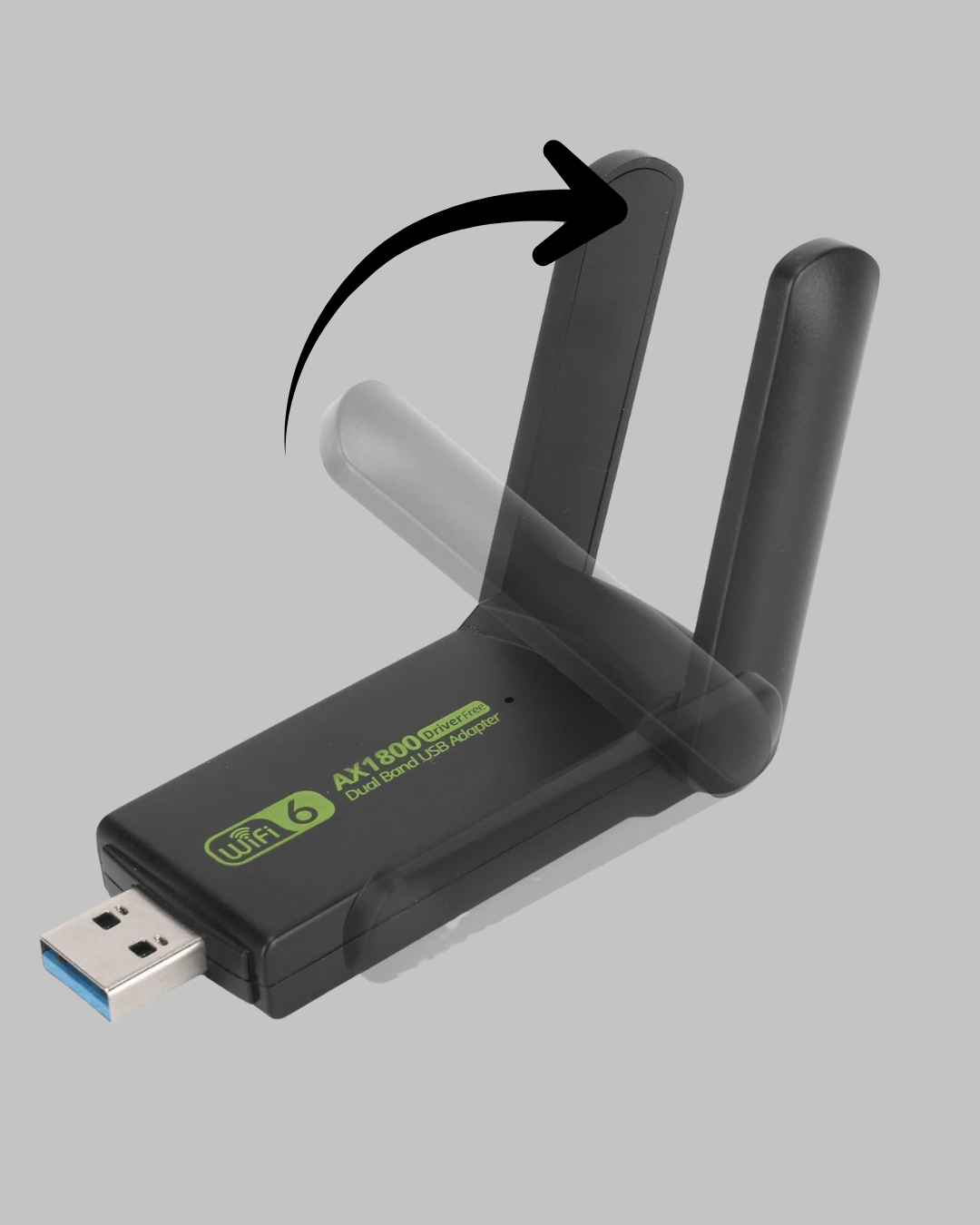 1200 Mbps Dual Band WiFi Adaptör – 5.8G & 2.4G Çift Antenli