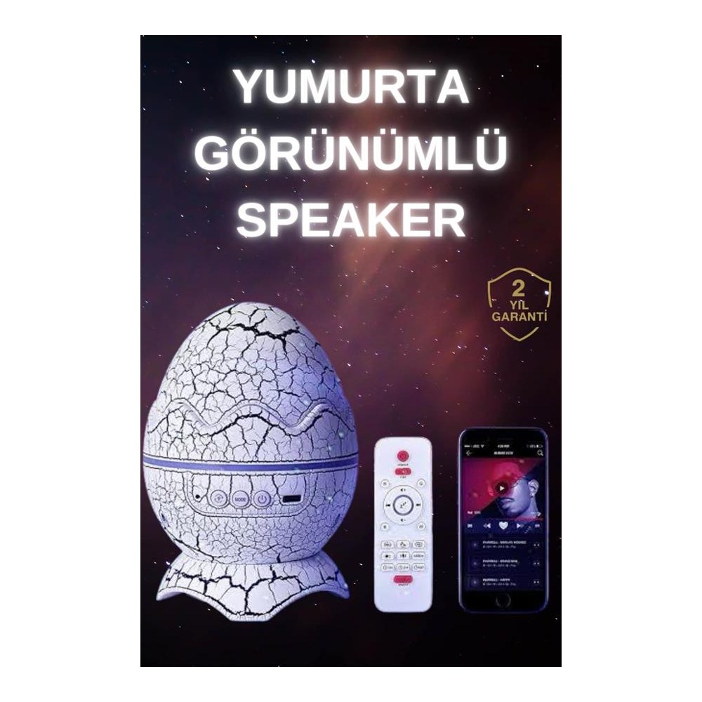 Dinozor Speaker Renk Değiştirme Projeksiyon Modu Bluetooth Hoparlör Gece Lambası Yeni Nesil