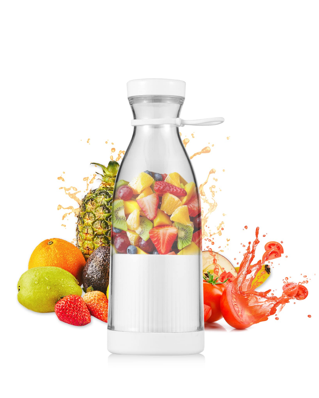 Şarjlı Taşınabilir Blender 380 ml USB Kablosuz Smoothie ve Meyve Karıştırıcı