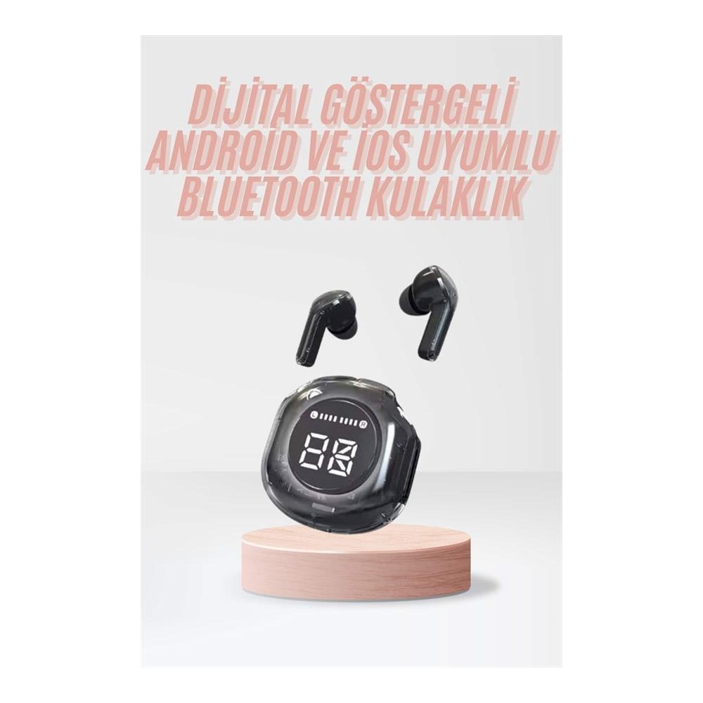 Yeni Nesil Bluetooth Kulaklık Dijital Göstergeli Dokunmatik 5.3 Kablosuz