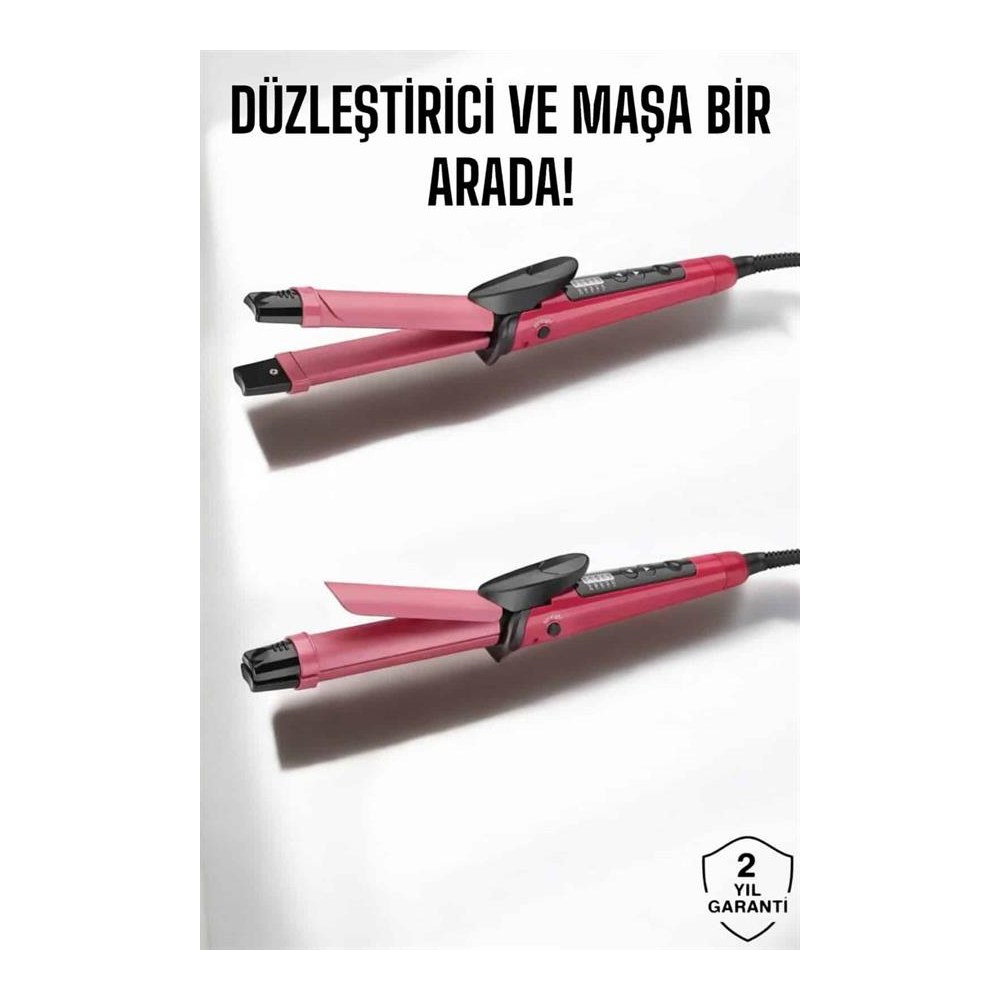 Saç Düzleştirici Ve Maşa İkili Saç Şekillendirici (Kopya)