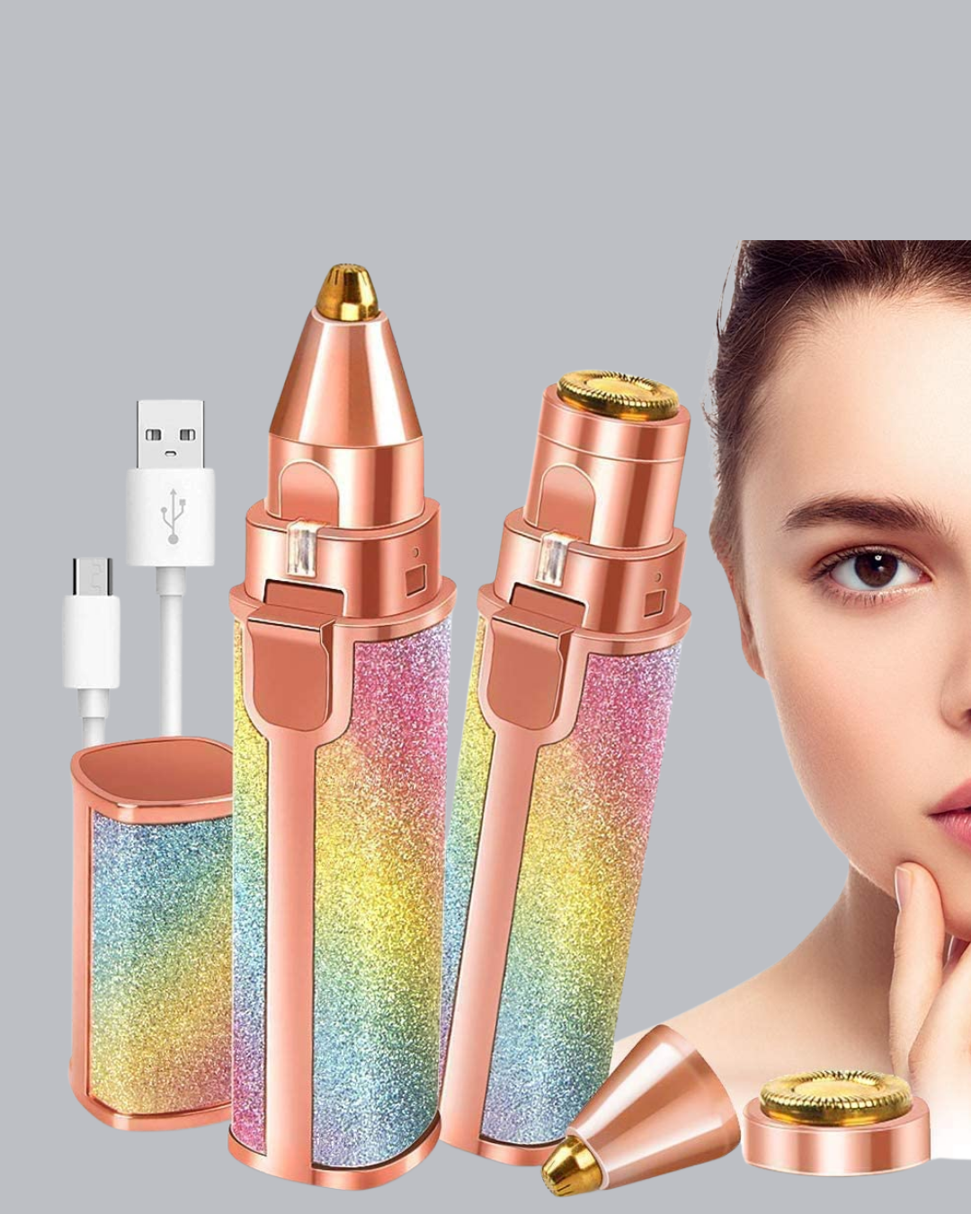 USB Şarjlı Kaş ve Yüz Tüy Alma Cihazı – Taşınabilir ve Acısız Kullanım