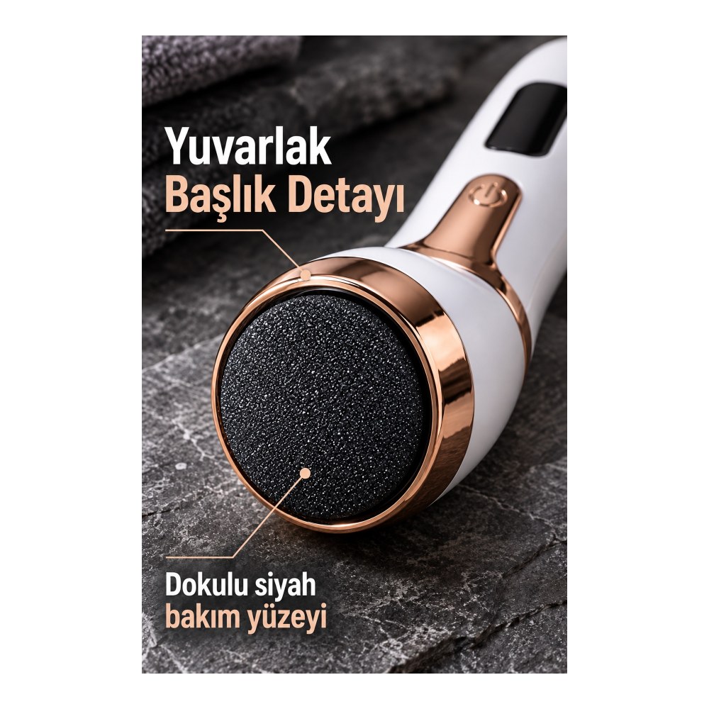 İki Hız Ayarlı Şarjlı Elektrikli Ayak Törpüsü