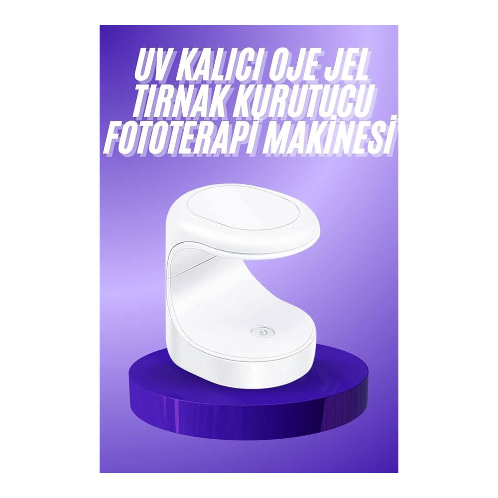 Seyehat Tipi Mini Oje Kurutucu Ultraviole Mor Işık Protez Tırnak Kurutucu