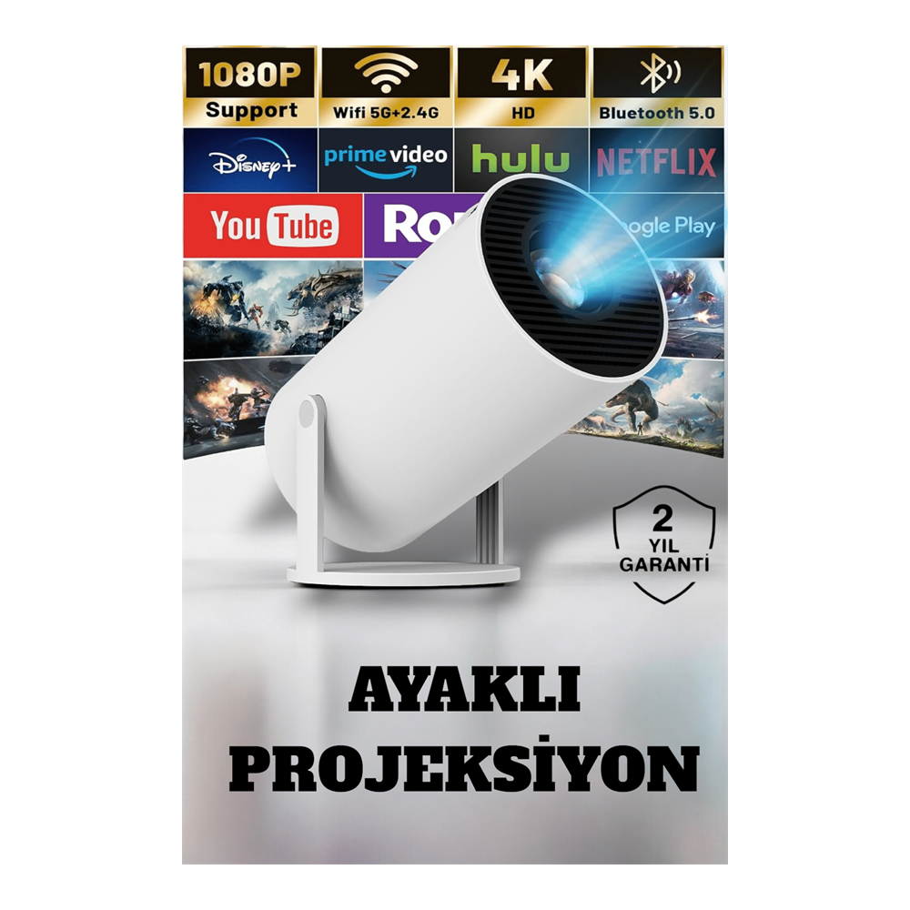 HDMI ve Full HD Teknolojili 160 ANSI Lümen Kablosuz Projeksiyon Yeni Nesil