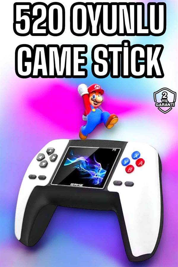 Game Stick 520 Oyunlu Retro Konsol Çocuklara Özel