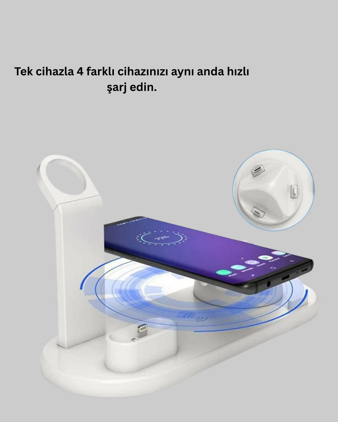 Aşırı Şarj Koruması Sunan Kablosuz Şarj Cihazı