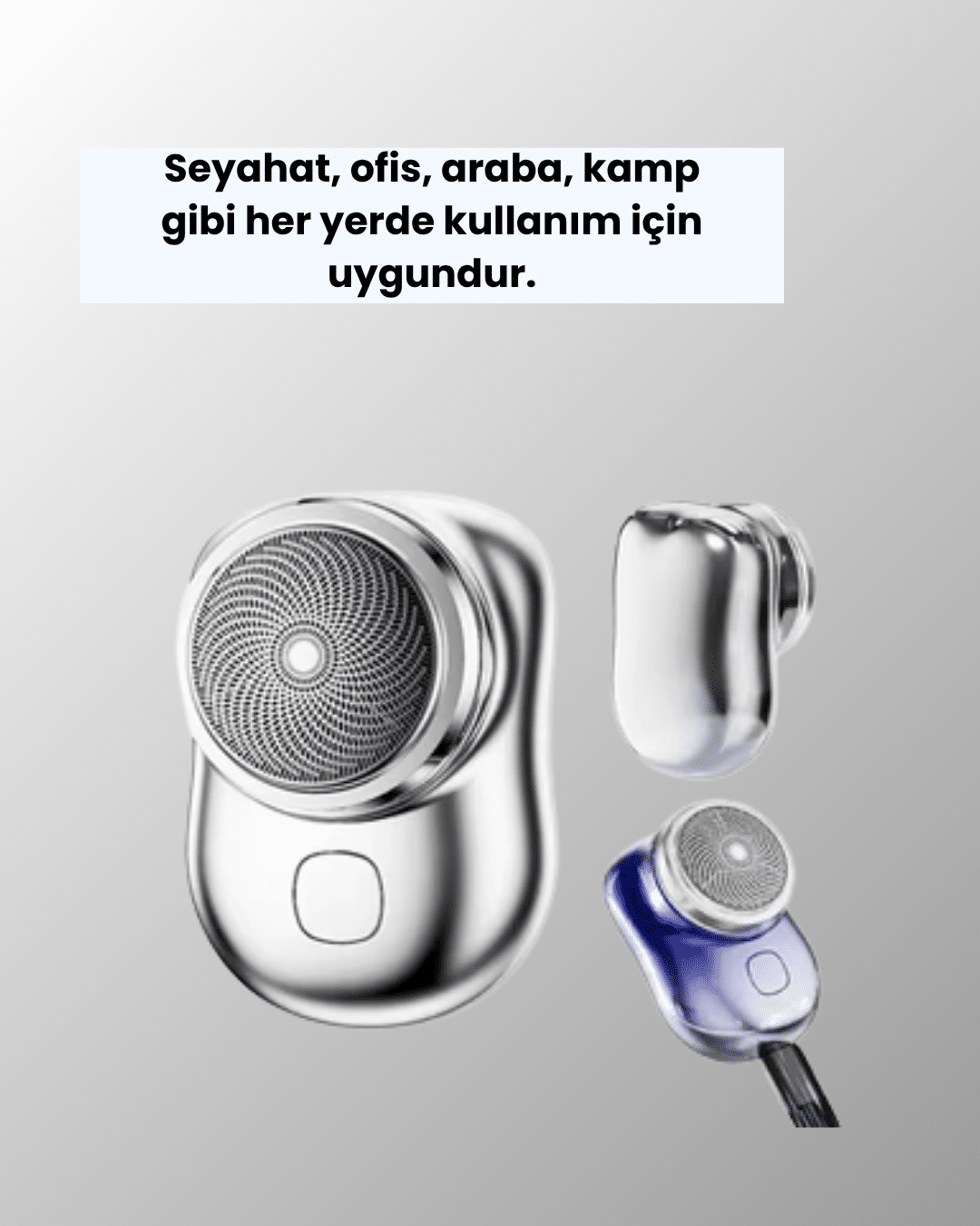 Cep Tipi Elektrikli Tıraş Makinesi – Güçlü, Sessiz, Su Geçirmez ve Ultra Taşınabilir