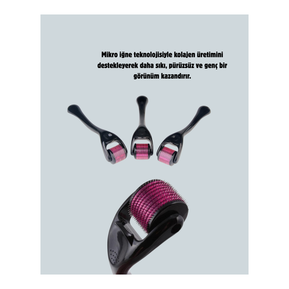 Dermaroller Titanyum 540 İğneli 1 mm Cilt Yenileme ve Anti Aging Etkisi