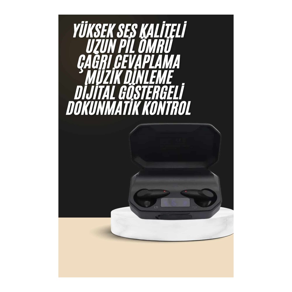 Kulak İçi Bluetooth Kulaklık Rgb Işıklı Çift Mikrofonlu iOS/Android Uyumlu BT 5.2 Yeni Nesil