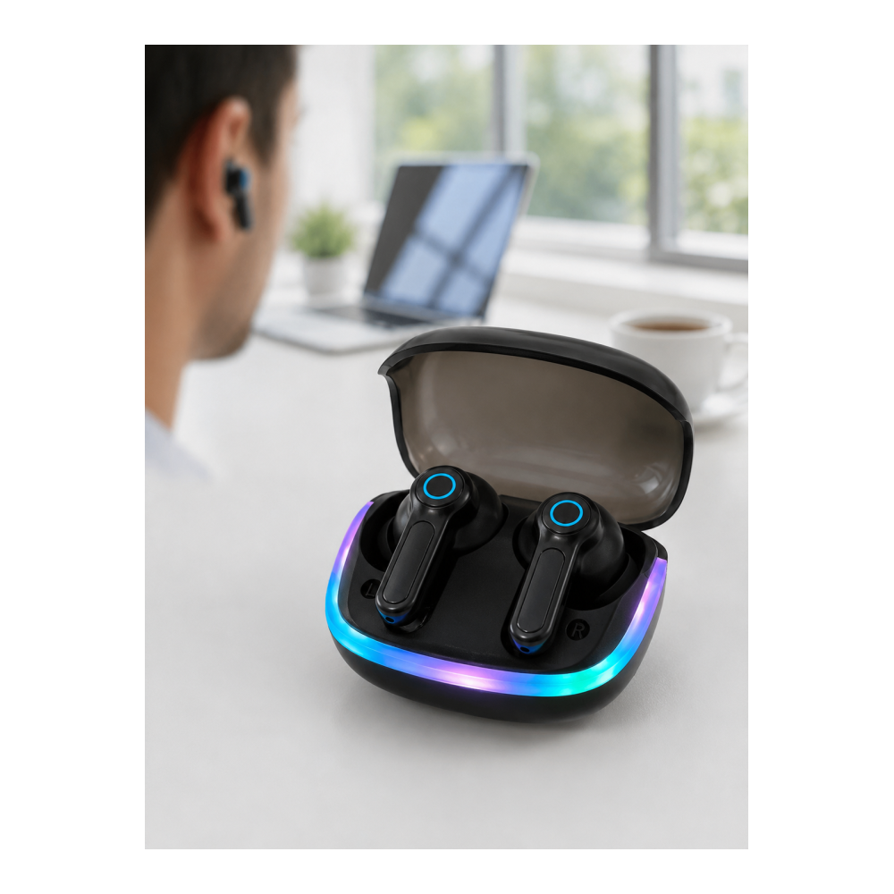 Bluetooth 5.4 Kablosuz KulaklıkQuad ENC Mikrofonlu TWS Kulaklık