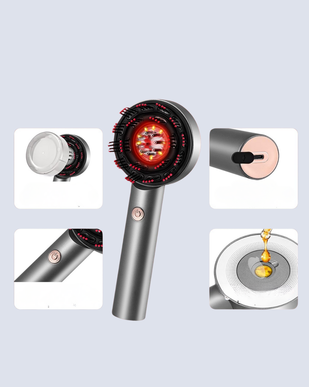 XYT0860 MASAJ BAKIM TARAĞI GRİ