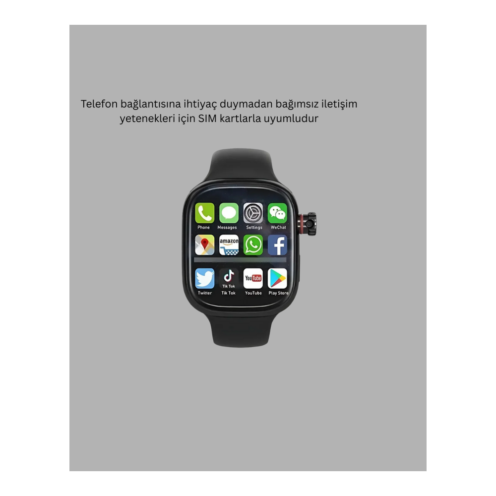 SIM Kartlı GPS Destekli Akıllı Saat Sesli Görüşmeli Yeni Nesil