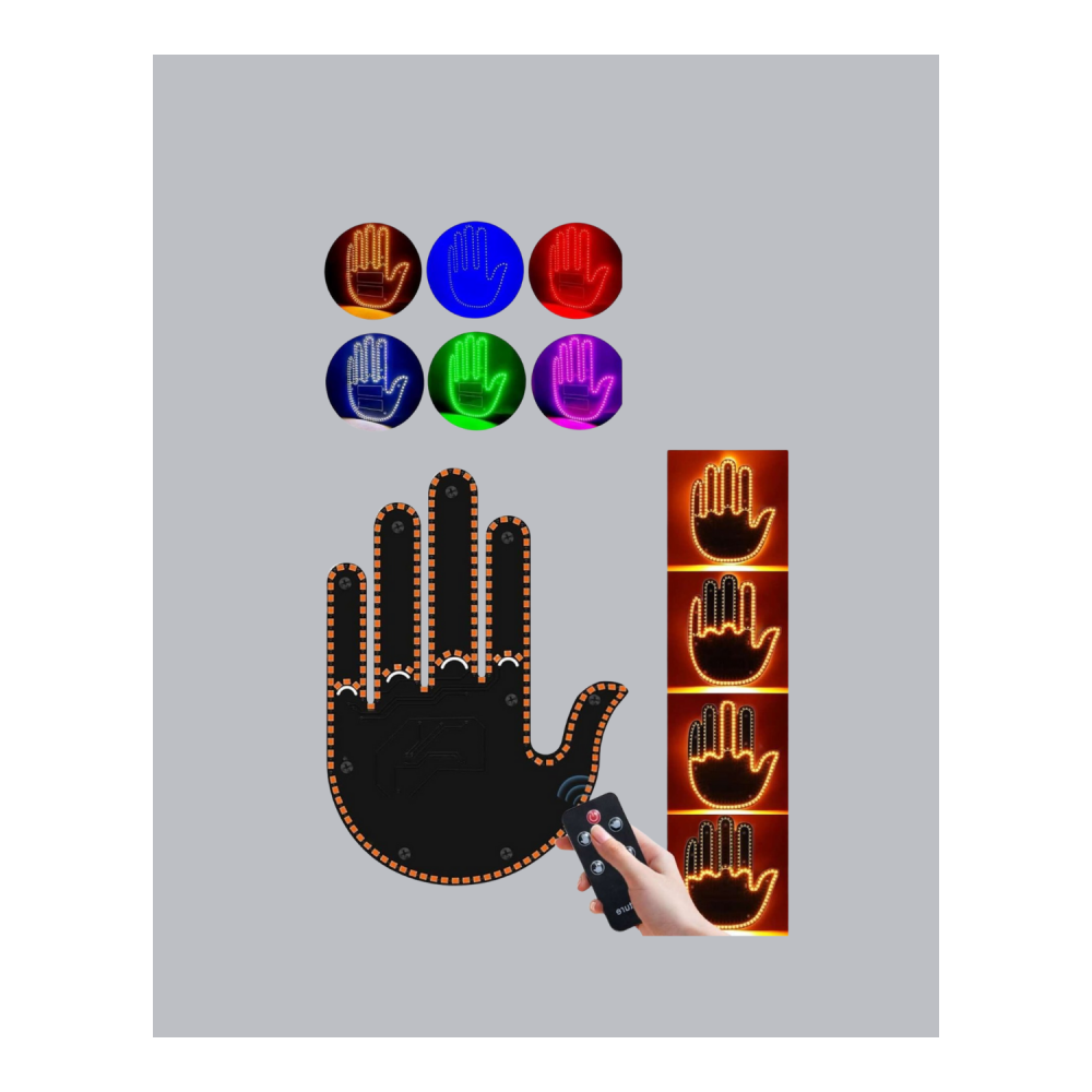 El Hareketiyle Kontrol Edilen 176 LED Amber Güvenlik Lambası