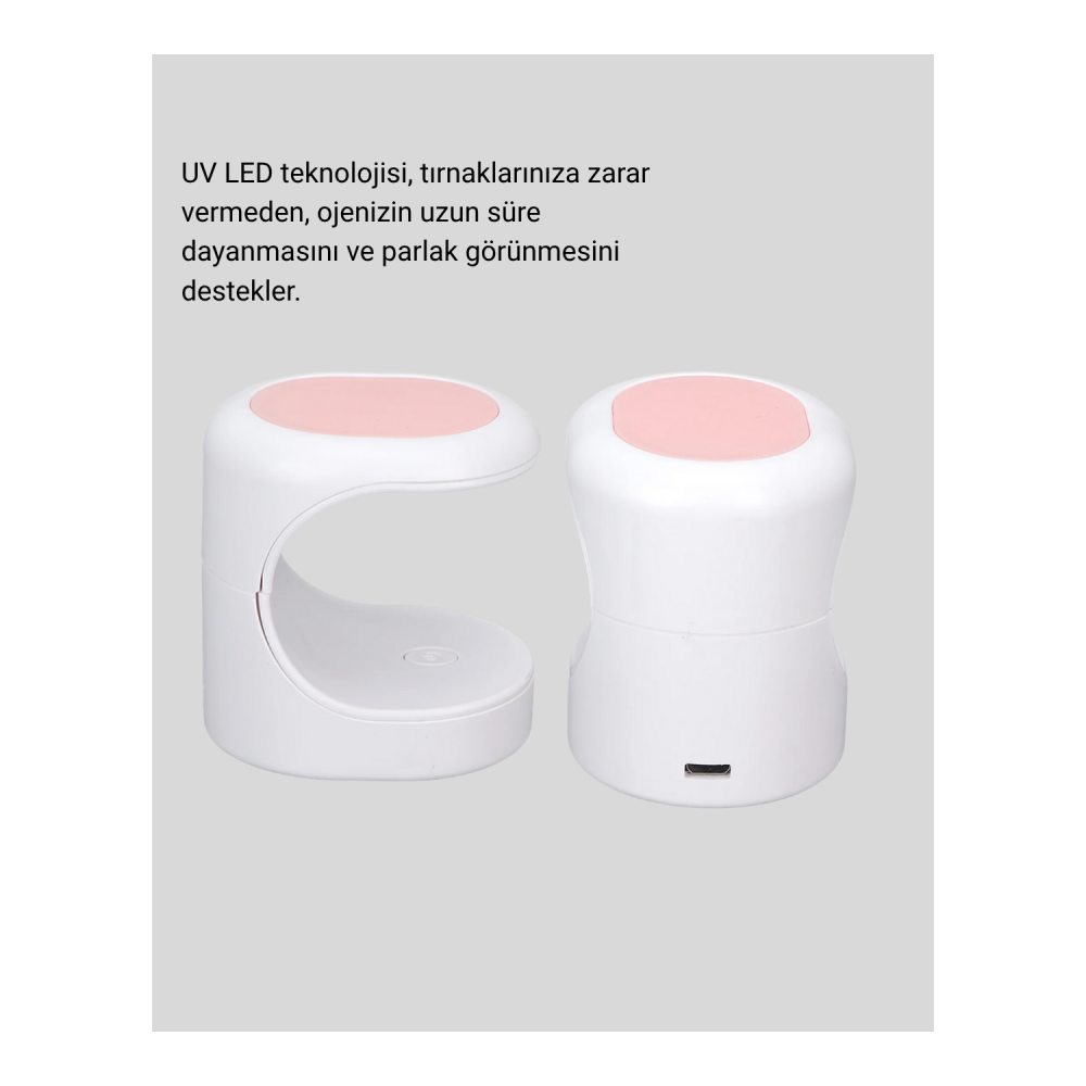 Mini Oje Kurutma Cihazı 16W LED UV Hızlı Kurutma Taşınabilir Kompakt Yeni Nesil