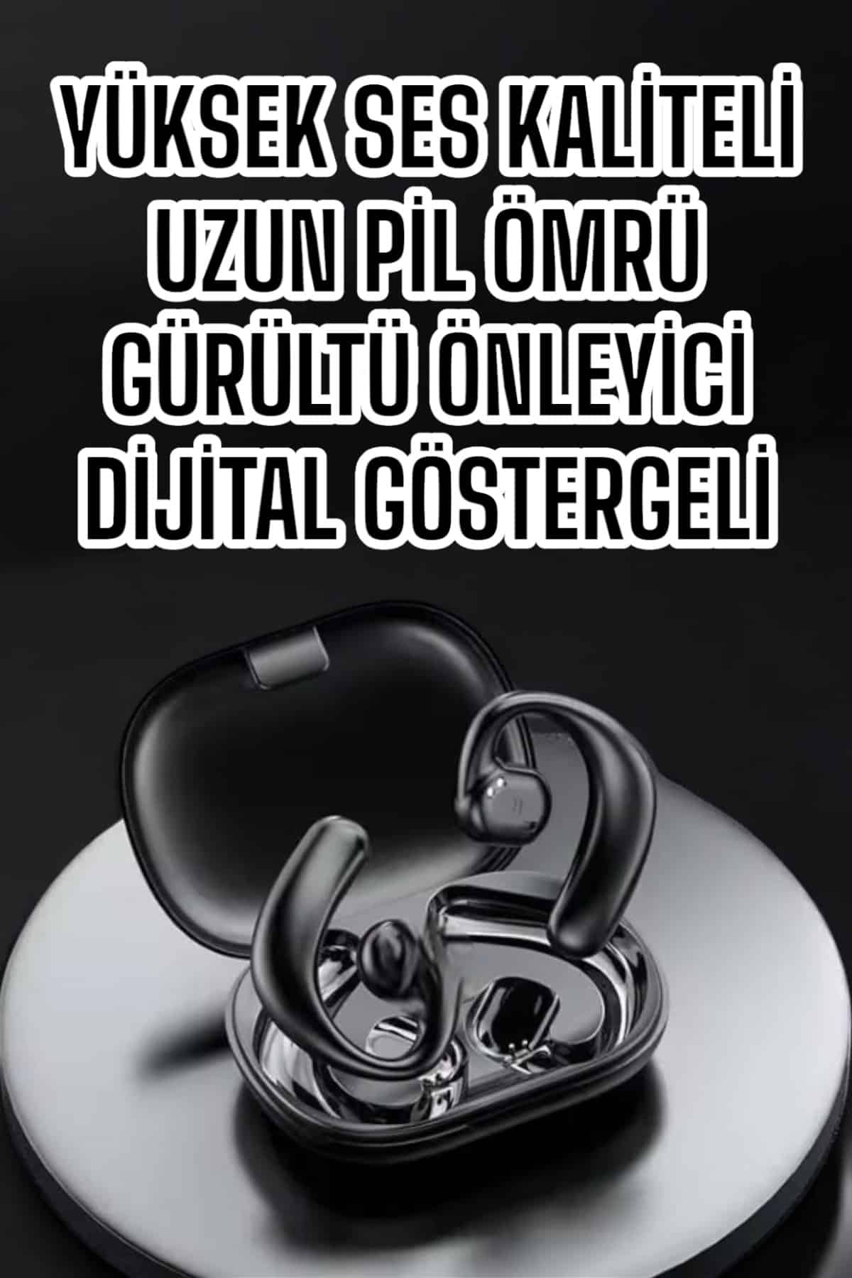 Bluetooth Kulaklık Dijital Göstergeli Uzun Pil Gürültü Önleyici Oyuncu Kulaklığı