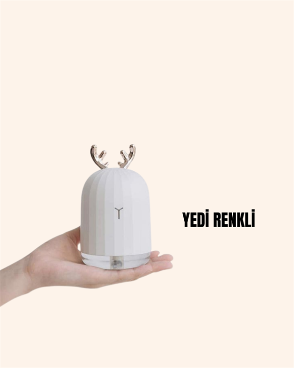 Renkli LED Işıklı ve Sürekli Spreyli Masa Nemlendirici