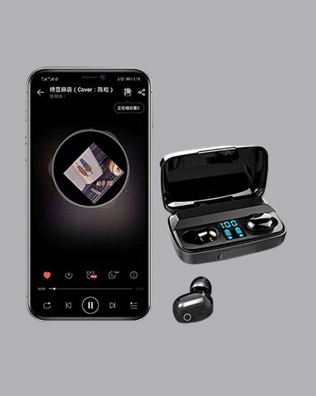 A10s Kablosuz Bluetooth Kulaklık – 1800mAh Powerbank, Otomatik Eşleşme, iOS/Android Uyumlu