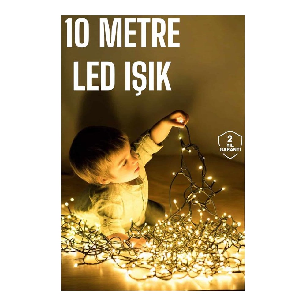 Gün Işığı 10 Metre Led Işık Şerit Led Süsleme Parti Malzemesi Yeni Nesil