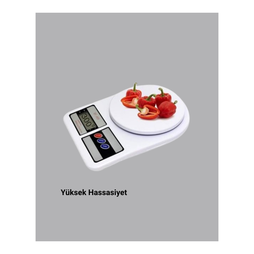 Hassas Dijital Mutfak Tartısı 1g Doğruluk, LCD Ekran, Otomatik Kapanma Yeni Nesil