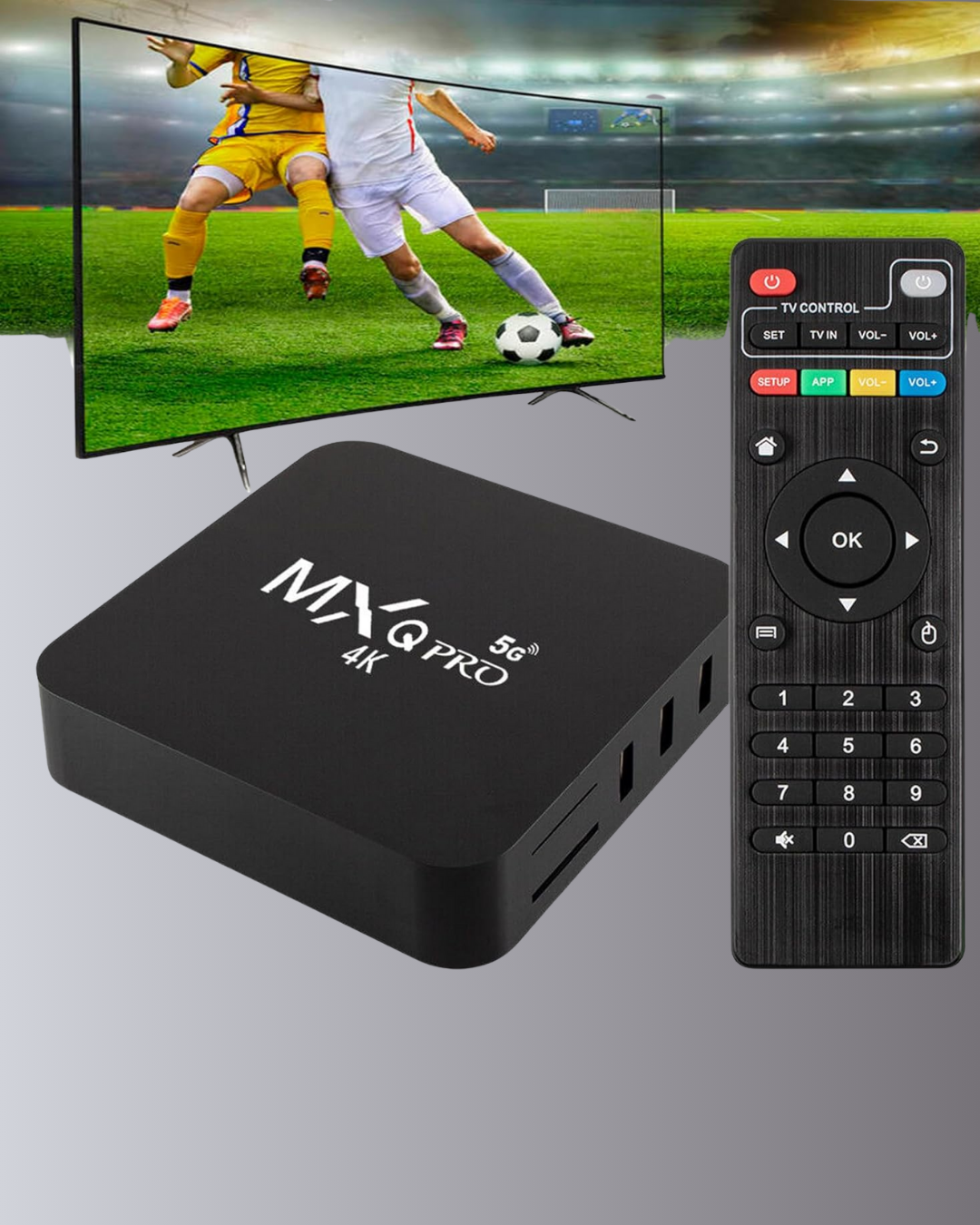 4K Android TV Box – Akıllı Medya Oynatıcı, 2GB RAM, 16GB Hafıza, Wi-Fi Destekli